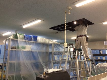 神戸市須磨区　食品配送施設　中温用エアコン新設工事